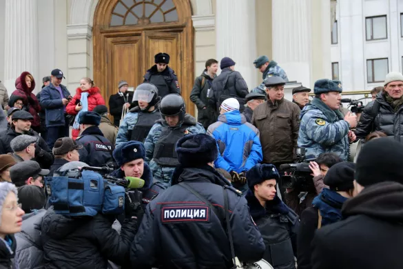 Акции против войны в Украине, 2 марта 2014 года, Москва / Фото: Василий Петров