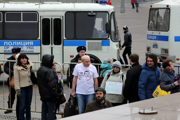 Акции против войны в Украине, 2 марта 2014 года, Москва / Фото: Василий Петров