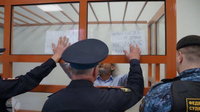 Bakhrom Khamroev at the 2nd Western District Military Court, 23 May 2023 / Photo: Vlada Makeychik, <a href="https://t.me/sotavisionmedia/14416">SOTA</a> Bakhrom Khamroev at the 2nd Western District Military Court, 23 May 2023 / Photo: Vlada Makeychik, <a href="https://t.me/sotavisionmedia/14416">SOTA</a>
