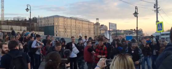 Задержания на Болотной площади в четвертую годовщину событий 6 мая