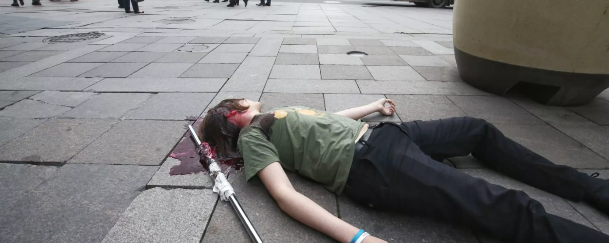 Полиция в Петербурге задержала активиста «Весны», инсценировавшего нападение на Ляскина