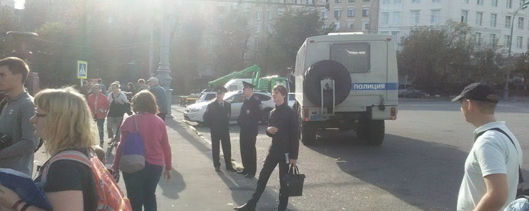 Задержания на Марше мира в Москве