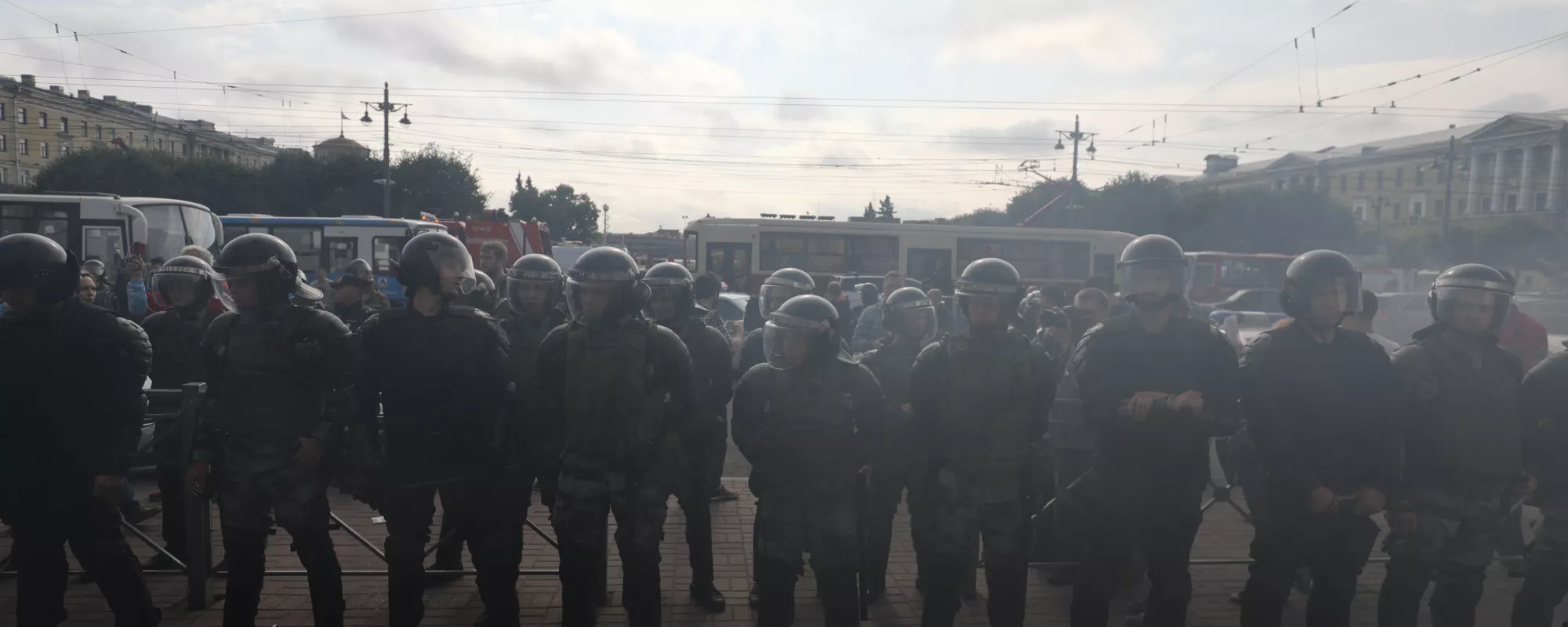 Акция «Против пенсионного грабежа» в Петербурге