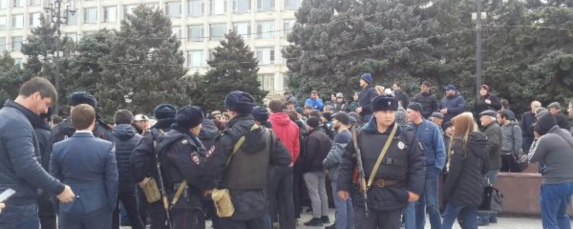 В Махачкале задержаны участники митинга за отставку мэра