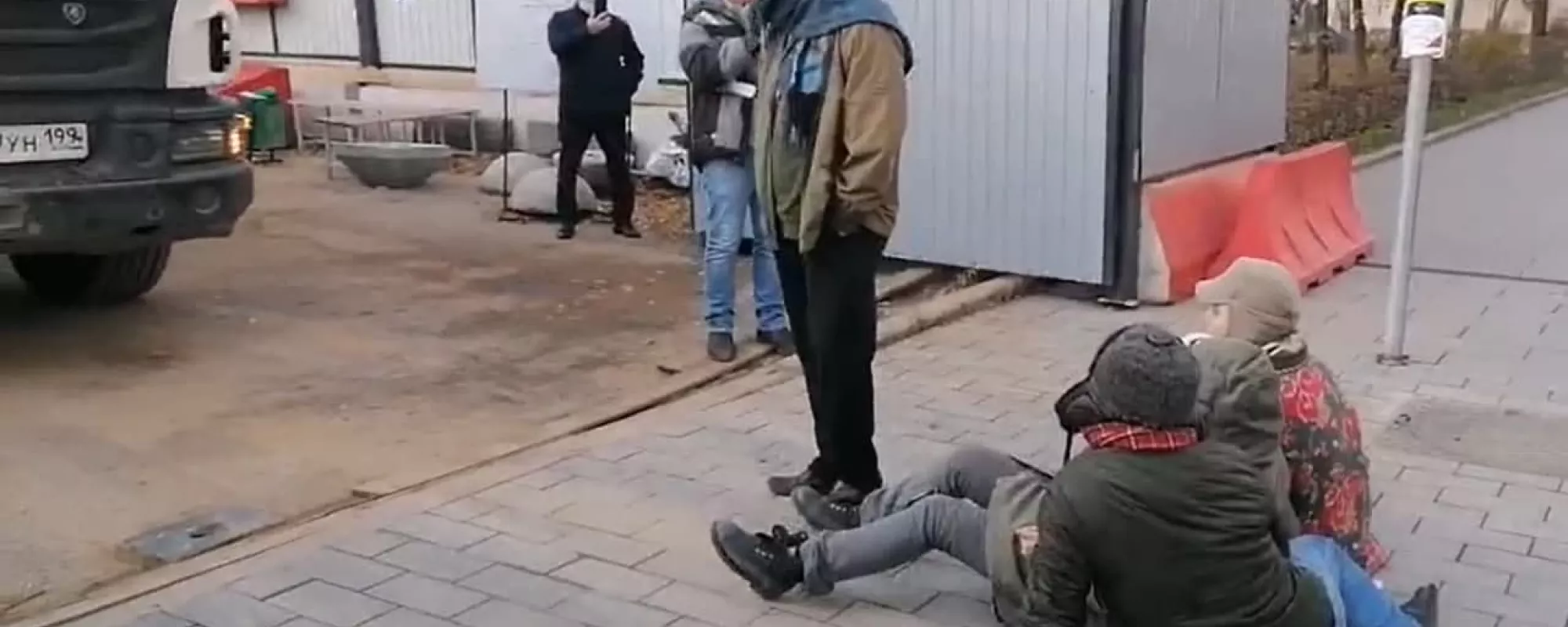 В Москве возле стройки отеля на Сретенке задержали активистов