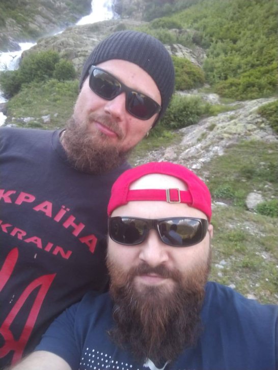 Nikolai Murnev (right) with Sergei Dudchenko (left) / Photo courtesy of Nikolai Murnev’s wife