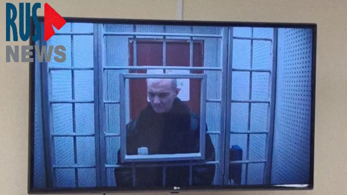 Alexey Moskalev by videoconferencing during the pronouncement of the verdict by the First court of cassation in Saratov (Lower Volga region) on December 6, 2023 / Screenshot: RusNews