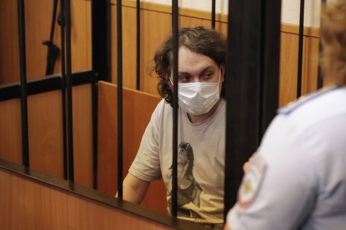 Юрий Хованский на суде по мере пресечения / Фото: Давид Френкель, «Медиазона»