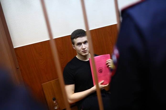 Виктор Филинков на суде / Фото: Давид Френкель, «Медиазона»