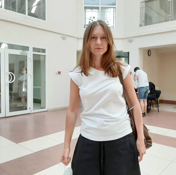 Журналистка Светлана Прокопьева в суде / Фото со страницы Светланы в фейсбуке