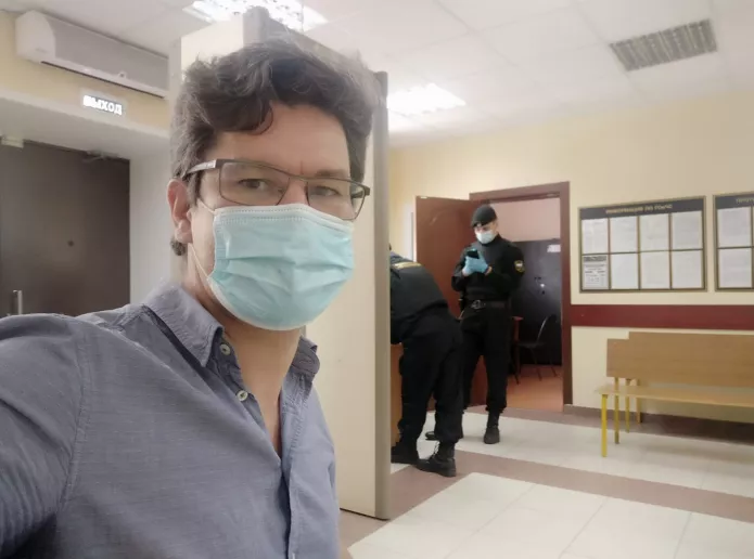 Александр Пичугин в здании суда, 2 июля 2020 года / Фото Александра Пичугина