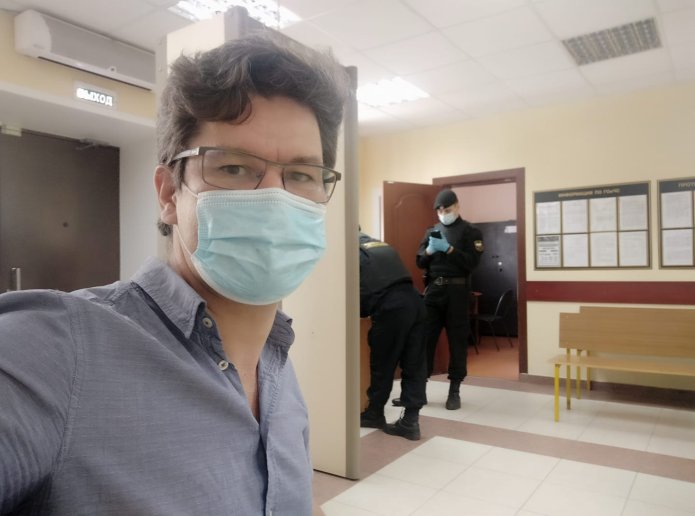Александр Пичугин в здании суда, 2 июля 2020 года / Фото Александра Пичугина