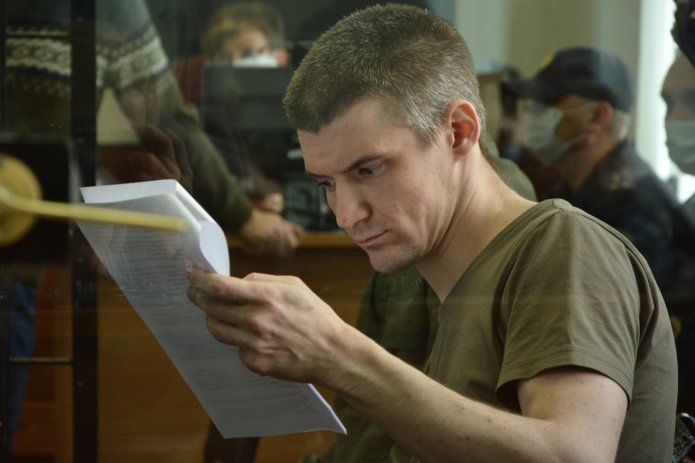 Андрей Чернов во время апелляции на приговор, 29 сентября 2020 года / Фото: Екатерина Малышева