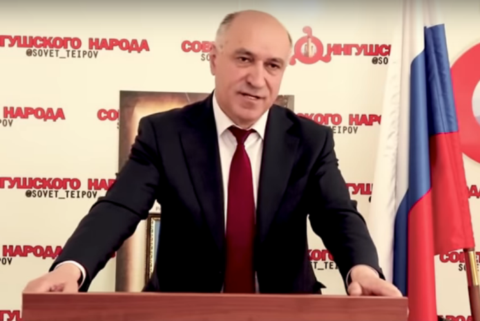 Бывший министр внутренних дел Ахмед Погоров / Кадр из видео Совета тейпов Республики Ингушетия
