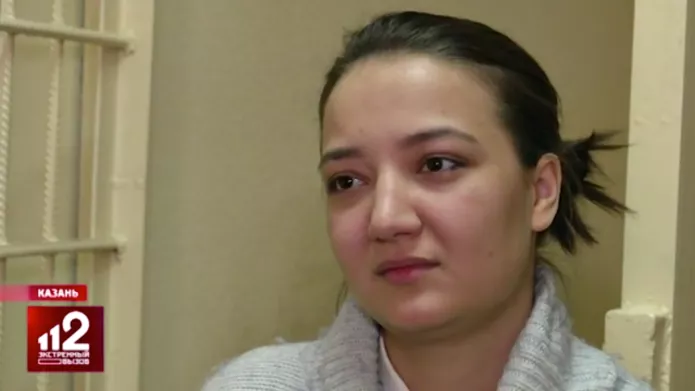 Камилла Хайбуллина в СИЗО / Кадр из видео РЕН ТВ