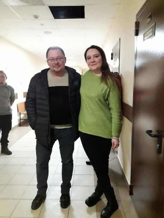 Максим Пашков со своей подзащитной Марией Дубовик / Фото: Нина Литвинова