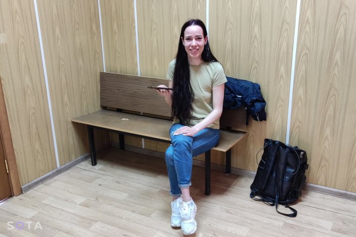 Ludmilla Annenkova in «Khamovniki» police department / Photo: SOTA
