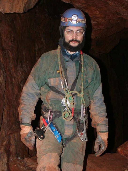Igor Orlovsky during caving / Photo from the family archive