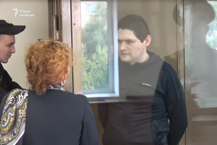 Павел Ребровский в Люблинском суде, 19 июля 2019 год / Кадр из видео <a href="https://www.svoboda.org/a/30066614.html"_blank"> «Радио Свобода»</a>
