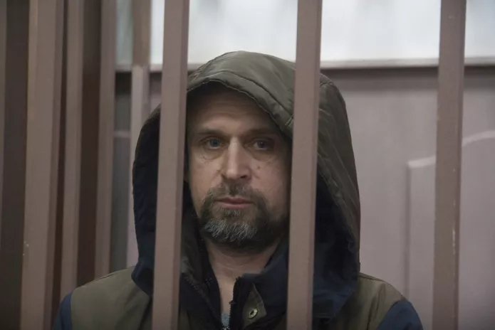 Алексей Вересов в Басманном суде / Фото: Светлана Виданова, «Новая газета»
