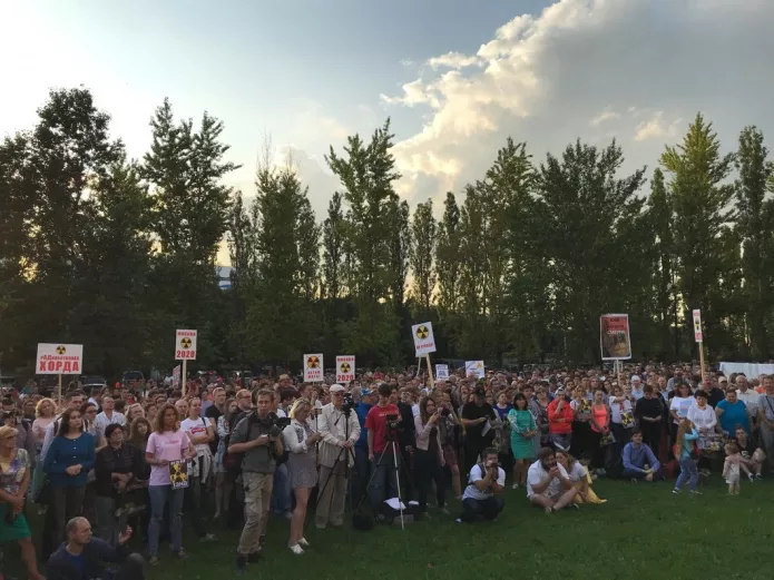 Митинг против строительства хорды, 22 июля 2019 года / Фото: Юлия Минеева, «Новая газета»