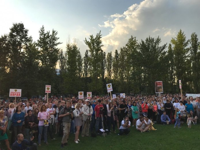 Митинг против строительства хорды, 22 июля 2019 года / Фото: Юлия Минеева, «Новая газета»
