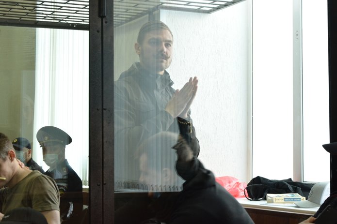 Дмитрий Пчелинцев во время апелляции на приговор, 29 сентября 2020 года / Фото: Екатерина Малышева