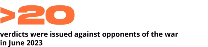 Repressions Report. June 2023 | OVD-Info