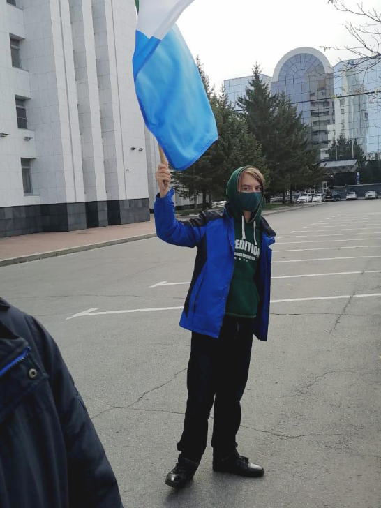 Павел Попович на протесте в Хабаровске / Фото из личного архива