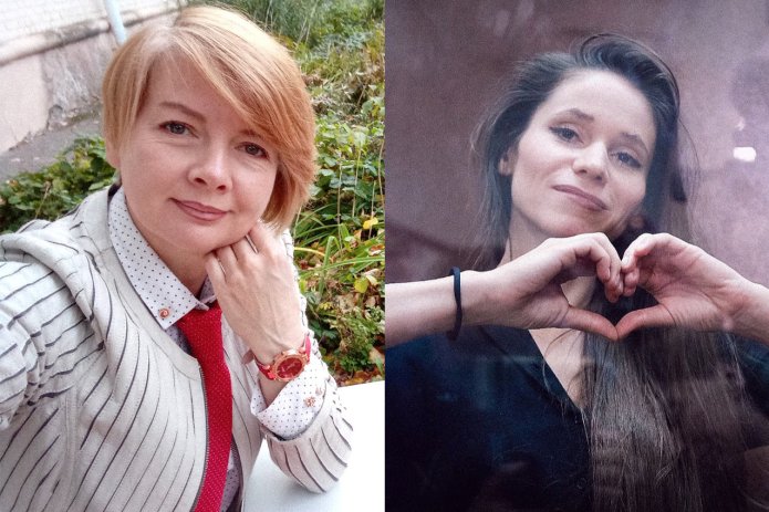 <em>Olga Komleva and Antonina Favorskaya / Photo: Olga Komleva’s social networks, SOTAvision</em>