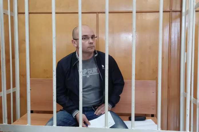 Trial on the arest of Andrei Pivovarov. 29 July 2015 / Photo: Aleksandra Ageeva, "Grani.ru"