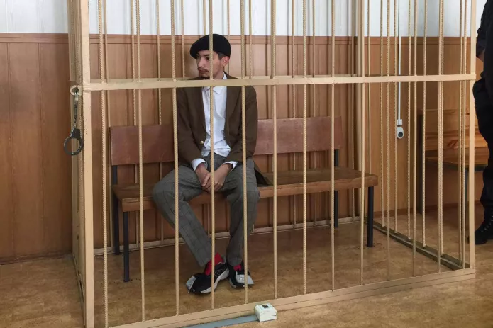 Павел Крисевич на заседании Таганского районного суда г. Москвы 13 июня 2021 года / Фото: пресс-служба Таганского районного суда