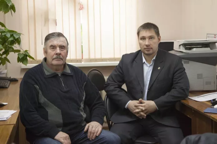 Леонид Ладанов и его адвокат Сергей Кудымов / Фото: Елена Истомина, «Общественный вердикт»