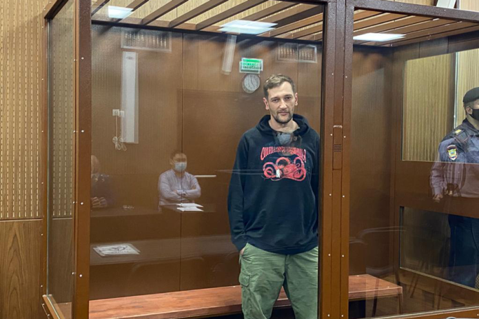 Олег Навальный в зале суда / Фото: пресс-служба Тверского суда