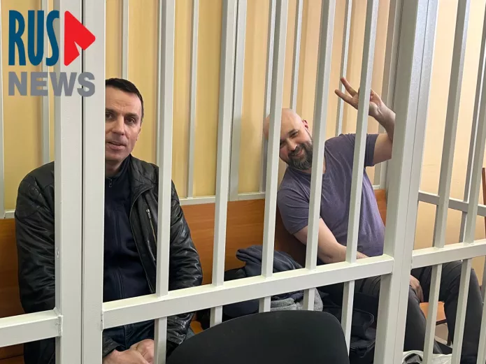 «Rosderzhava» journalists Alexander Dorogov and Yan Katelevsky in Lyubertsy City Court / Photo: RusNews