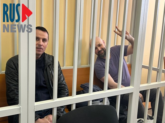 «Rosderzhava» journalists Alexander Dorogov and Yan Katelevsky in Lyubertsy City Court / Photo: RusNews