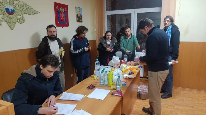 Задержанные в отделе полиции / Фото предоставлено одним из задержанных