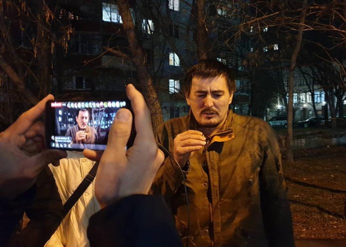 Вилен Темерьянов после освобождения из спецприемника в декабре 2021 года / Фото: Крымская солидарность
