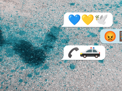      Green paint for “traitors.” Since February 24, protesters have faced attacks and threats more often
    