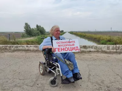  «Такая любовь к нам - они готовы нас автозаками обеспечить». Как мужчина с инвалидностью борется против мусорного полигона в Краснодарском крае 